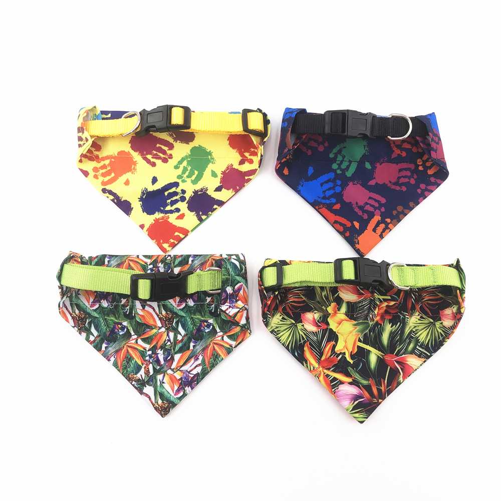 ODM OEM Customizable Mulitcolor Pet Collar Manufacturer Dog Bandana Collar With Competitive