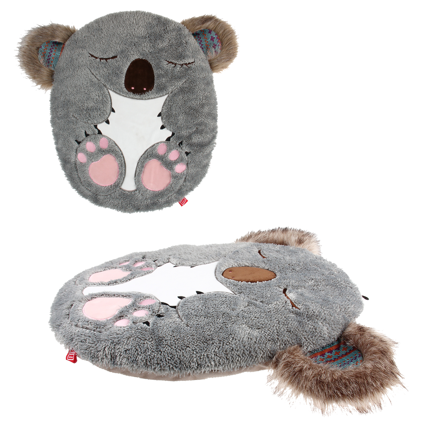Oem Custom Koala Sleepy Cushion Grey Waterproof Pet Bed Cushion