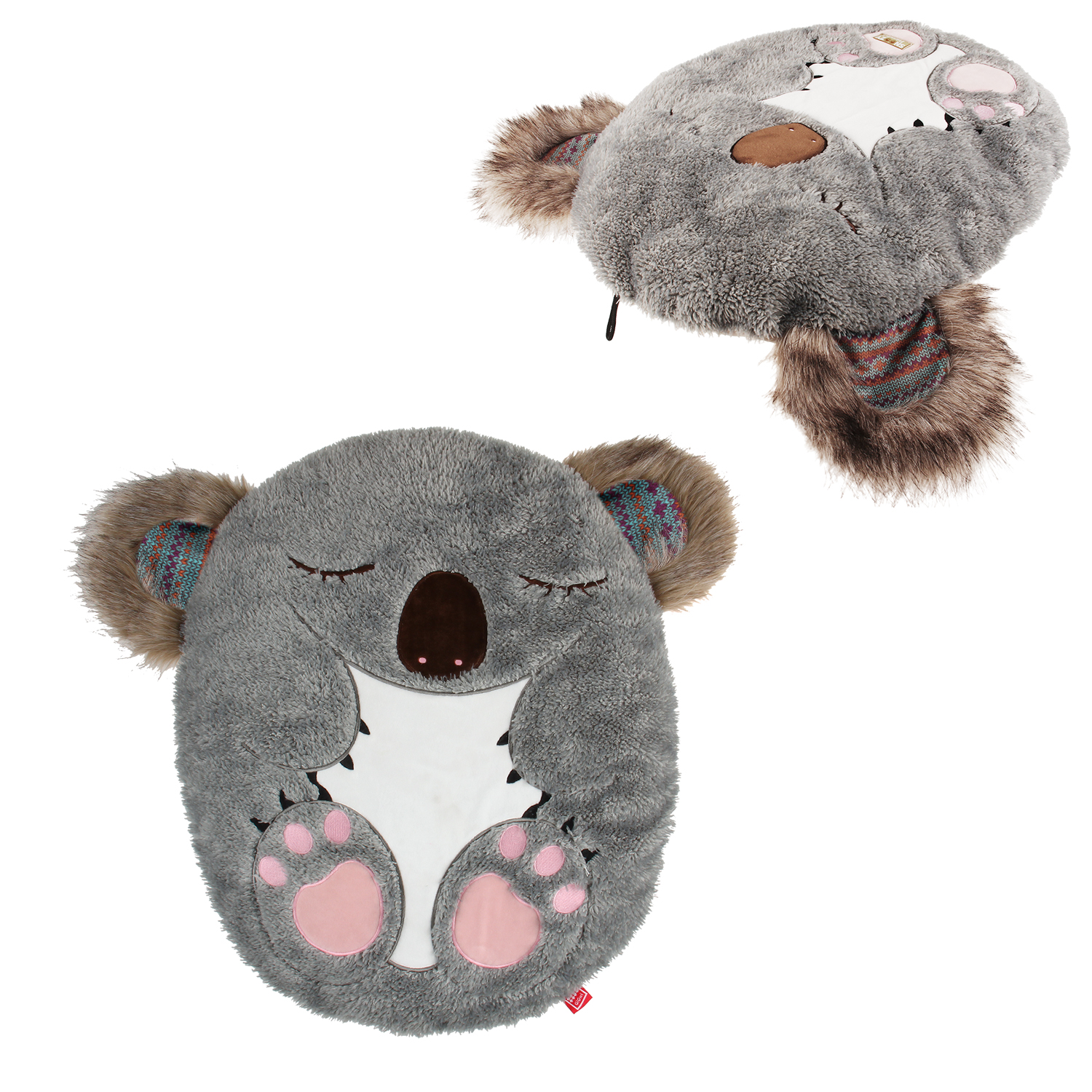Oem Custom Koala Sleepy Cushion Grey Waterproof Pet Bed Cushion