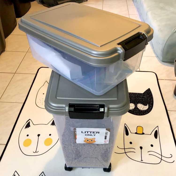 PP Plastic Pet Food Container Dog Cat