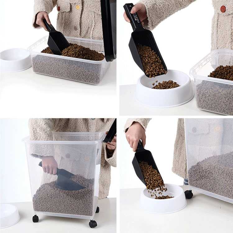 PP Plastic Pet Food Container Dog Cat