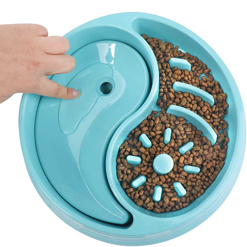 Pet Bowl 2 In 1 Slow Water Feeder Dog Bowl Insert Anti Gulping Pet Bowl Dog