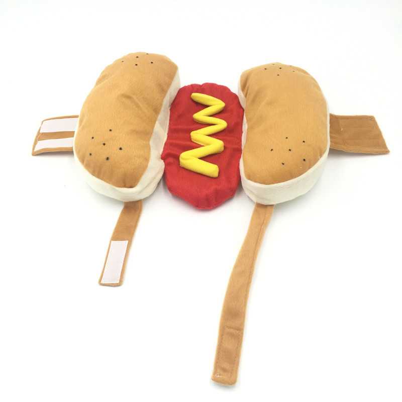 Pet Clothes Christmas Dog Clothes Costume Winter Pet Clothes Pet Supplies Bread HotDog Clothing Funny Clothing