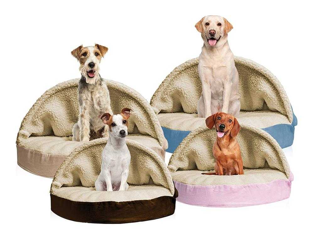 Pet Dog Bed Orthopedic Round Cuddle Nest Snuggery Burrow Blanket Pet Bed Removable Cover Dogs Cats