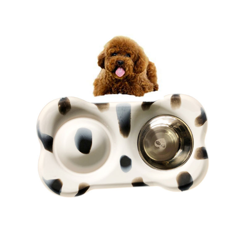 Pet Dog Bowls 2 Stainless Steel Dog Bowl With No Spill NonSkid Silicone Mat + Pet Food Scoop Feeder Bowls Feeding Dogs Cats