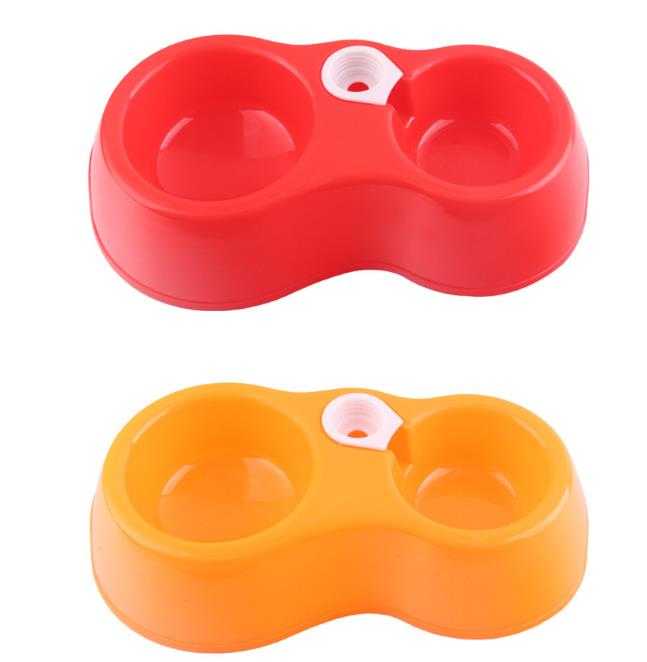 Pet Double Food Bowl Dualuse Pet Bottle Water Feeder Dog Water Bottle