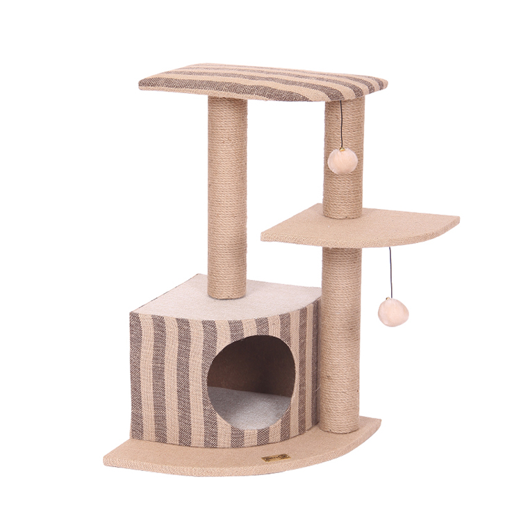 Pet Furniture Cat Tree Scratcher Play House Tower