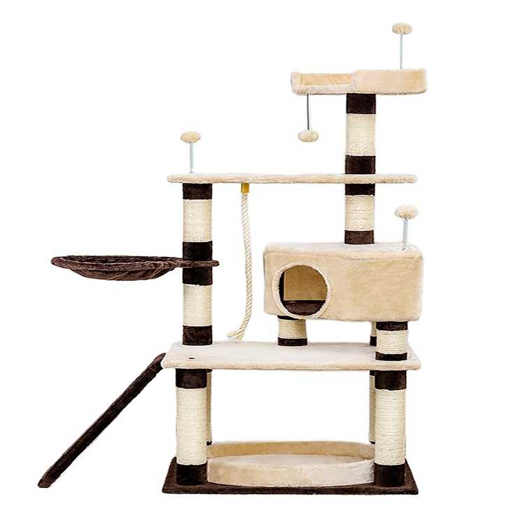 Pet House Basics Cat Tree House With Platform Scratching Posts XLarge Size Pet House