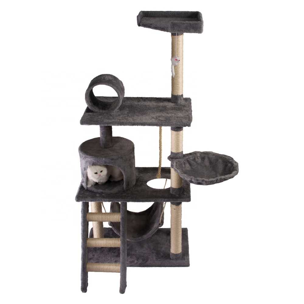 Pet House Basics Cat Tree House With Platform Scratching Posts XLarge Size Pet House