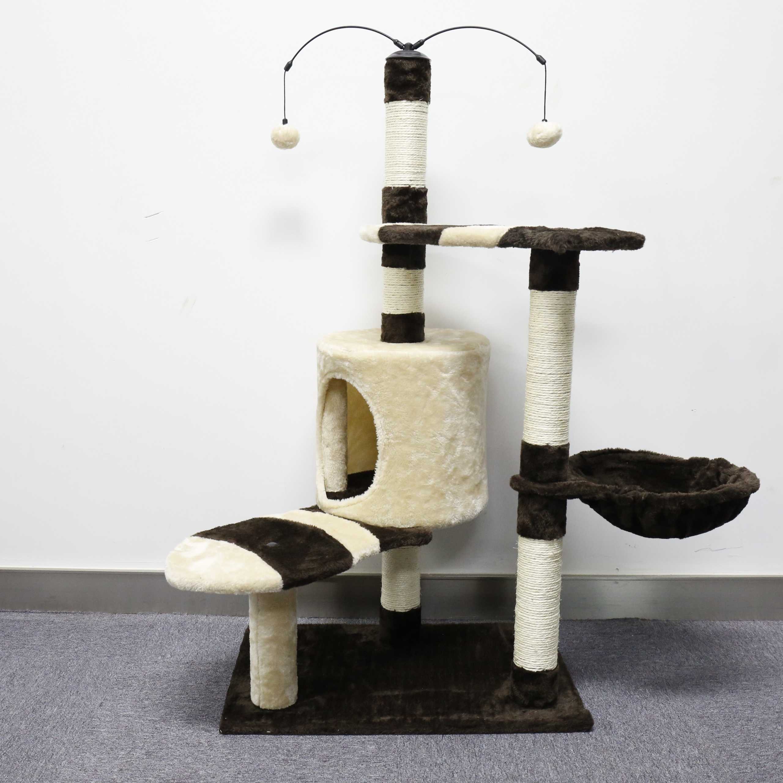 Pet House Basics Cat Tree House With Platform Scratching Posts XLarge Size Pet House