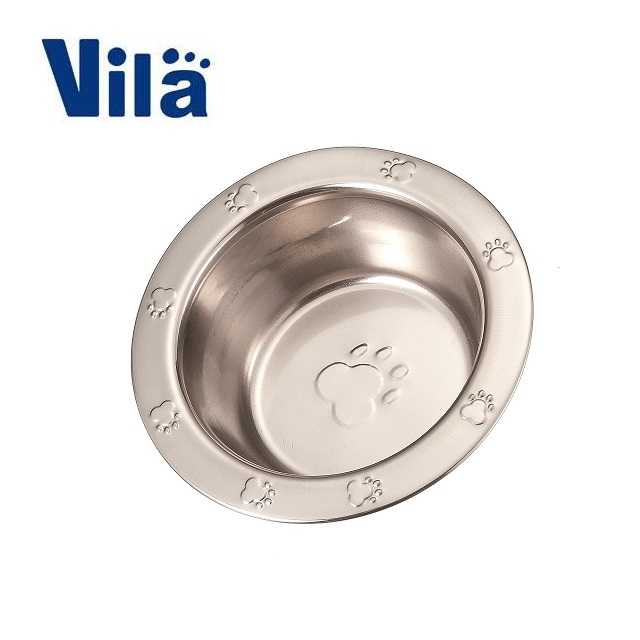 Pet Product Stainless Steel Embossed Standard Feeding Dog Bowls