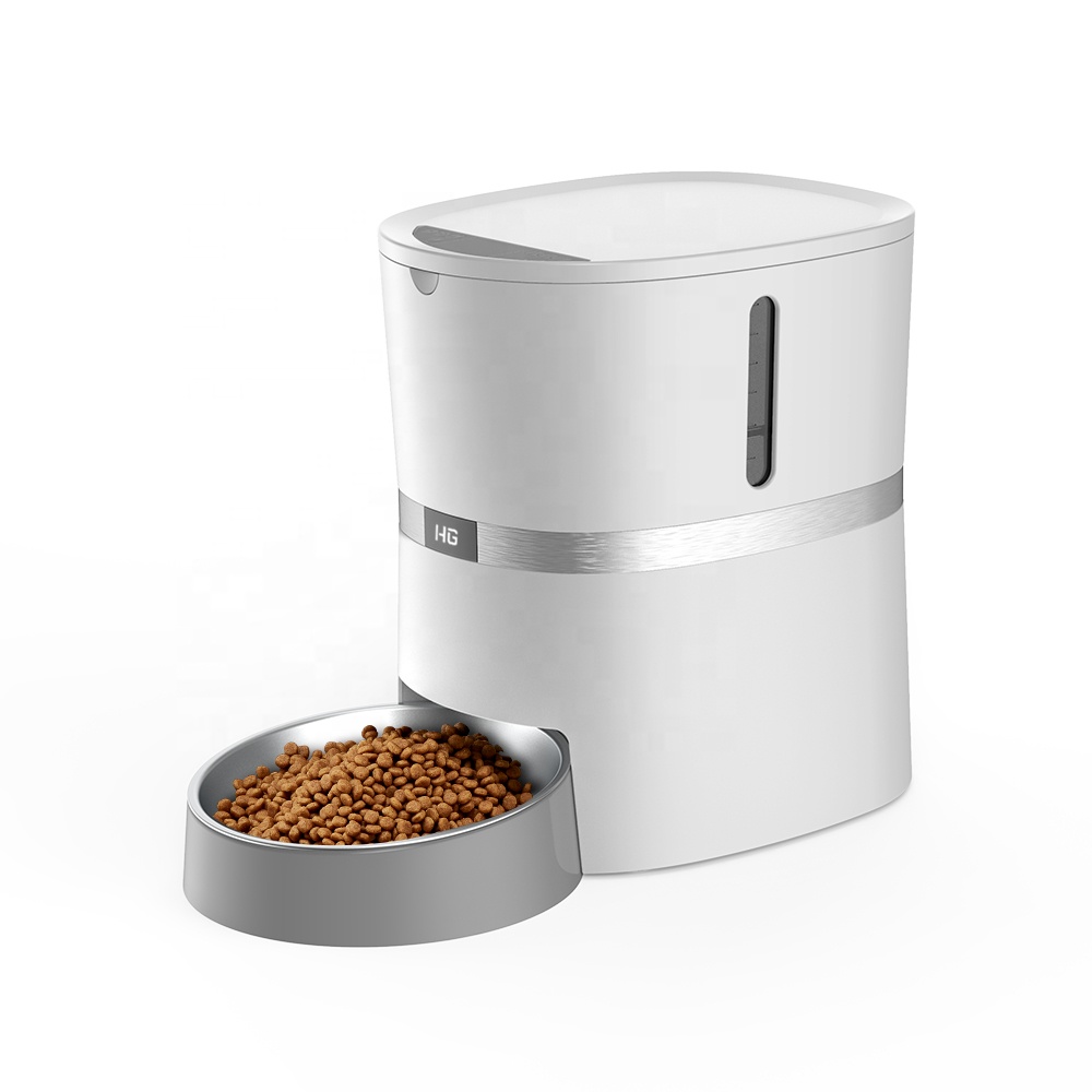 Pet Suppliers OEM Large Capacity Pet Bowl Feeder With Customize Voice Automatic Dogs Cats Food Bowl