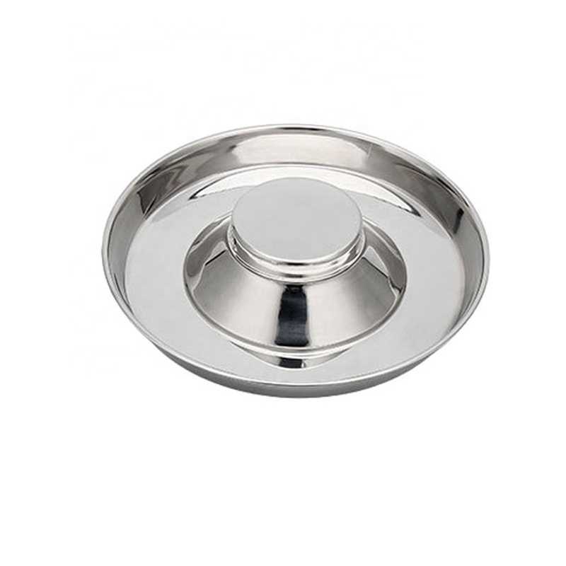 Pet Supplies Cat Dog Slow Eating Water Food Stainless Steel Bowl