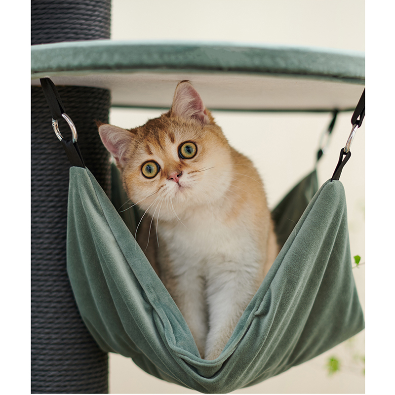 Pet Supplies Round Morandi Green Assemble Cat Tree Paradise Villa Cat Climbing Frame