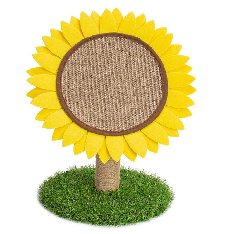 Pet Supplies Round Sisal Sunflower Assemble Cat Tree Cat Scratch Board Table Cat Climbing Frame