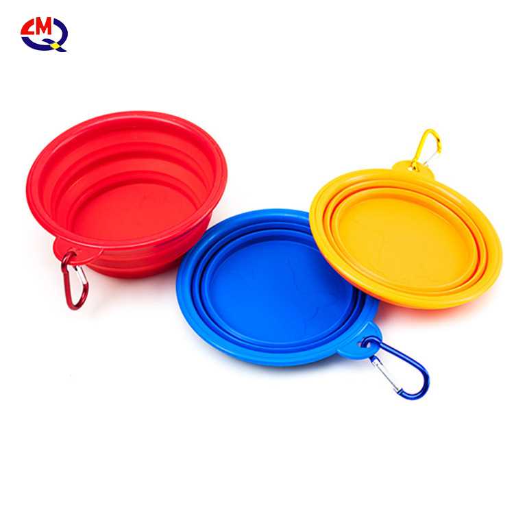 Portable Dog Water Bowl Cat Pet Feeder Feeding Food Bowl Silicone Foldable collapsible Pet Bowl