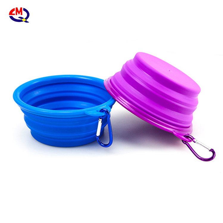 Portable Dog Water Bowl Cat Pet Feeder Feeding Food Bowl Silicone Foldable collapsible Pet Bowl