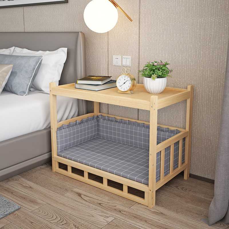 Products Wooden Ecofriendly Cat Furniture Dog Nest Pet Beds Bunk House