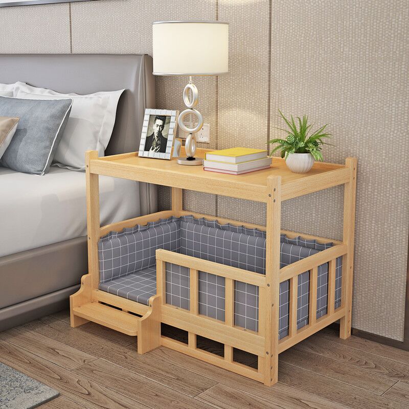Products Wooden Ecofriendly Cat Furniture Dog Nest Pet Beds Bunk House