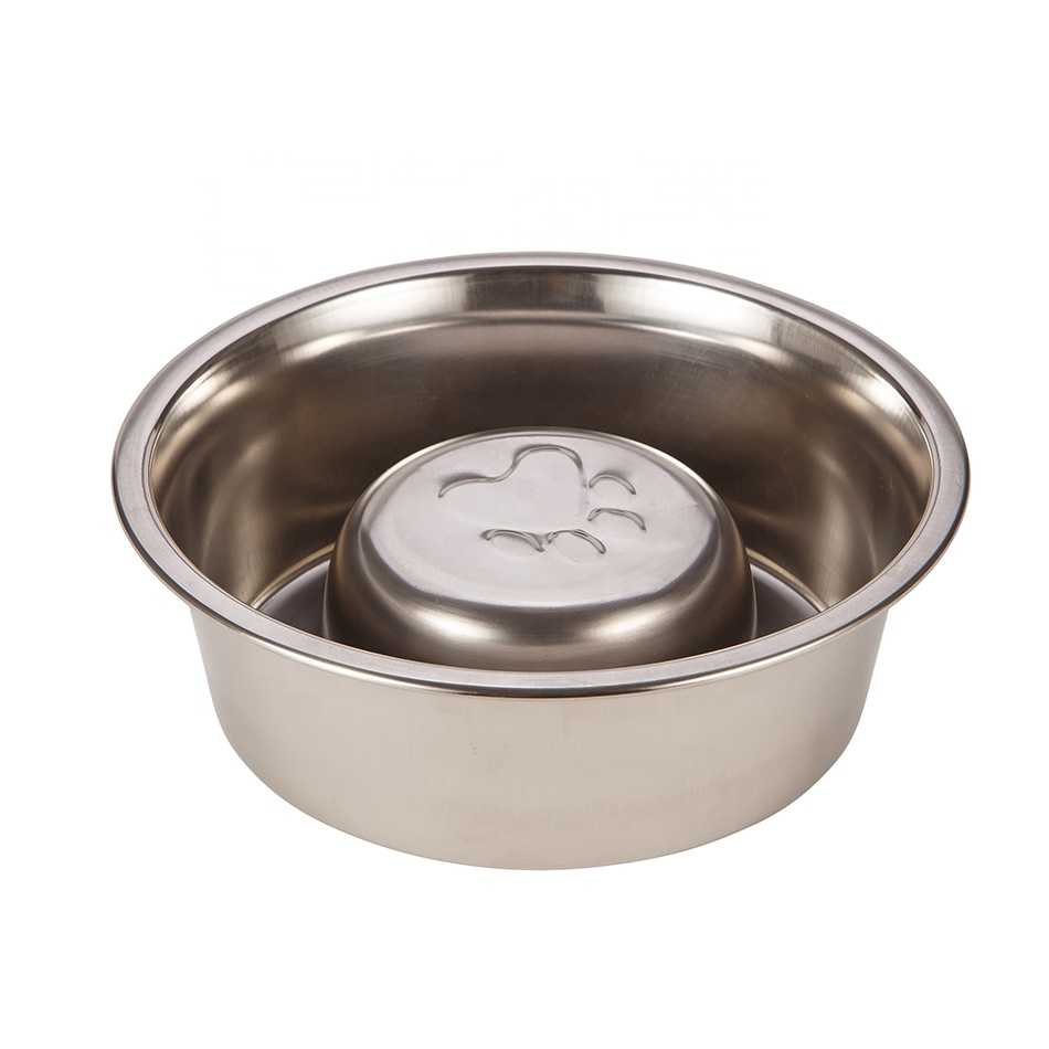 Sample Paw Print Model Dog Bowl Stainless Steel Dog Bowl Dog Pet Bowl