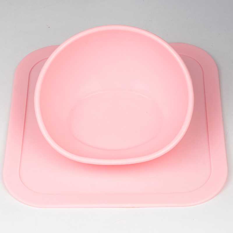 Silicone Dog Bowl Pet Dog Food Basin Cat Water Basin Custom Logo Integrated Sucker Pet Bowl Tilt