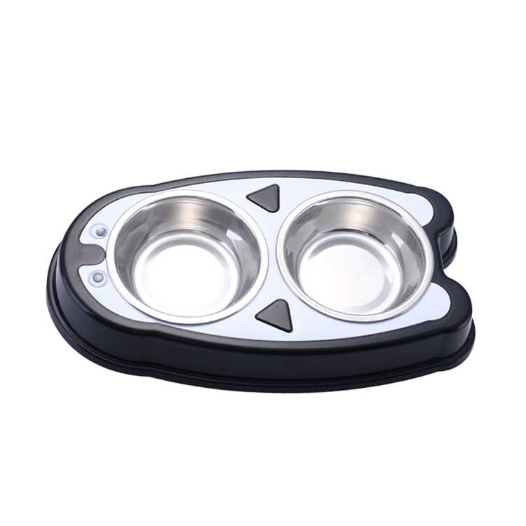 Stainless Steel Plastic Pet Feeder Ing Double Stainless Steel Dog Bowl