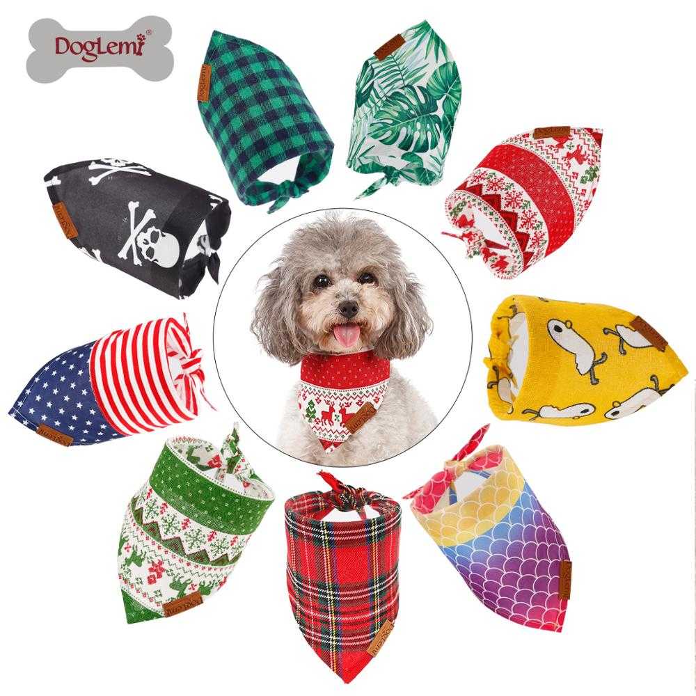 Summer Christmas Halloween Holiday Triangle Bibs Dog Cat Pet Bandana