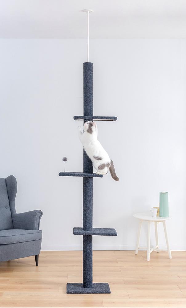 Super Tall Cat Scratching Tree Post Cat Climbing Rack Grinding Climbing Scratching