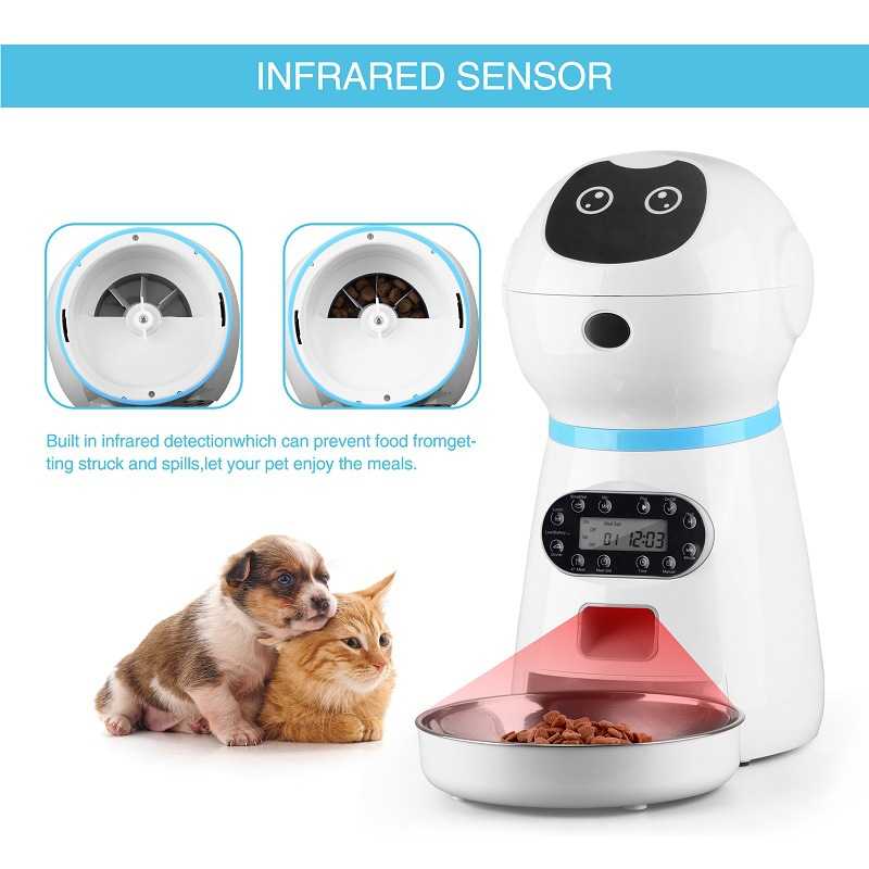 Support Samples Control Pet Feeder Automatic Dog Pet Bowls Food Feeder