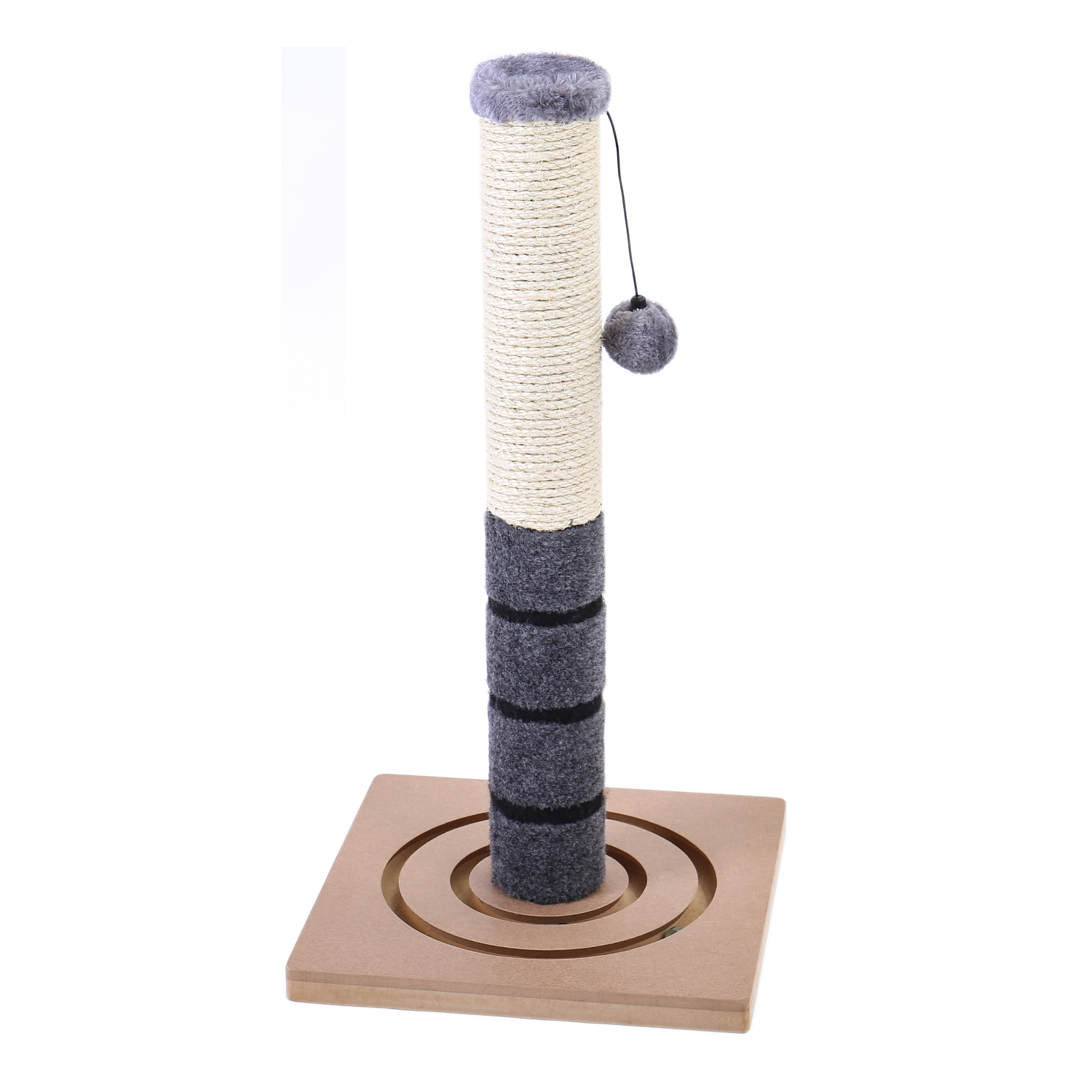Tianyuan Ecofriendly Interactive Cat Toy Single Scratcher Post Cat Tree With Ball