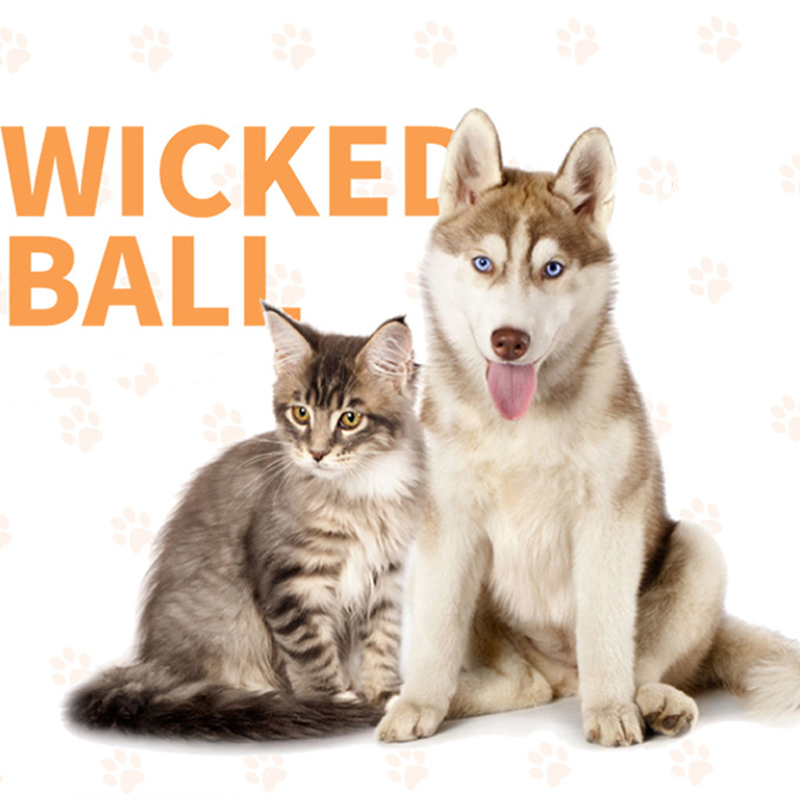 Wickedball Pet Toy Plush Ball Cats Dogs Automatic Rechargeable Smart BallsAntibite