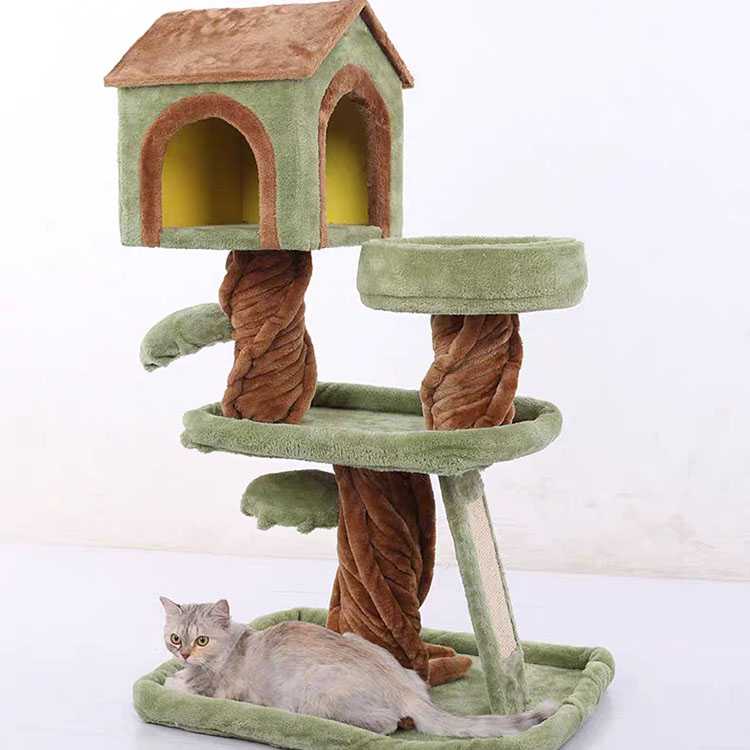 Wood Pet Climbing House Xxl Large Cat Tree Big Cat