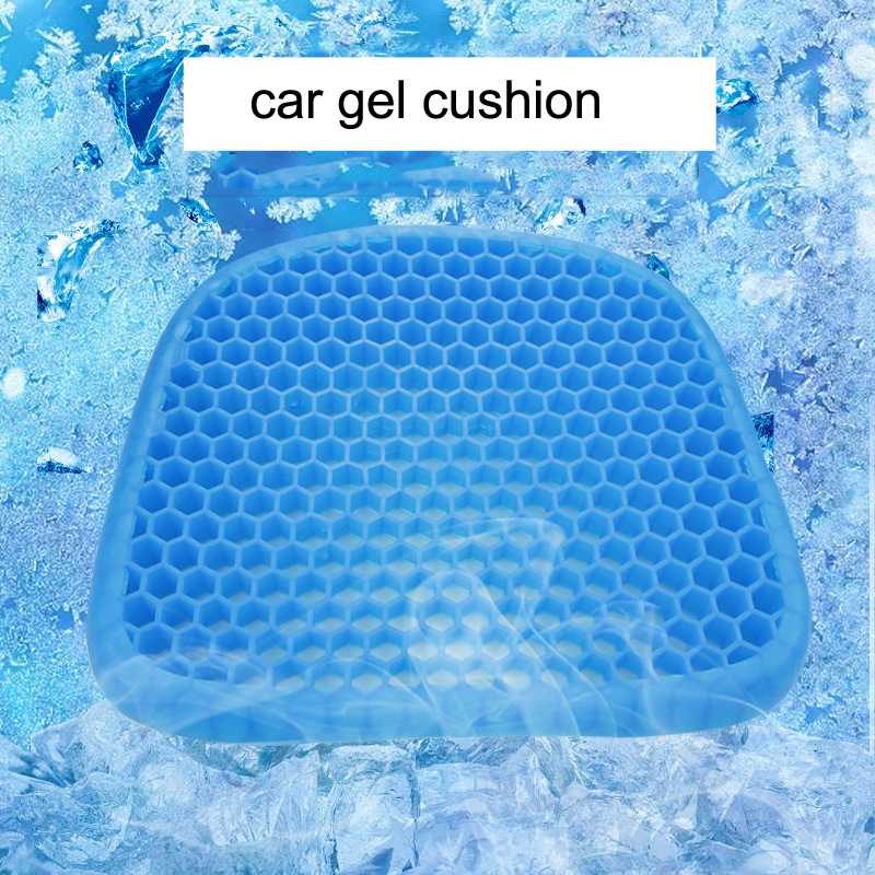 Ergo Hollow Breathable Anti Slip Gel Summer Cooling Car Vehicle Seat Cushion