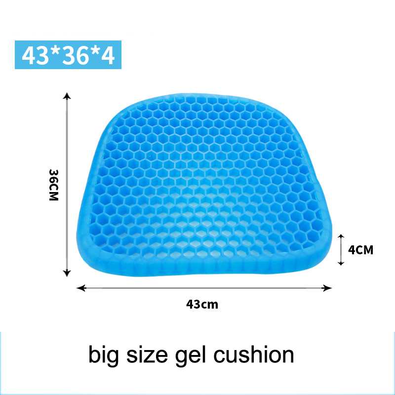 Ergo Hollow Breathable Anti Slip Gel Summer Cooling Car Vehicle Seat Cushion