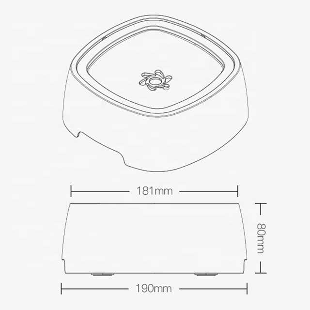 Amazon Anti Overflow Slow Drinking Water Pet Bowl Feeder Dog Cat