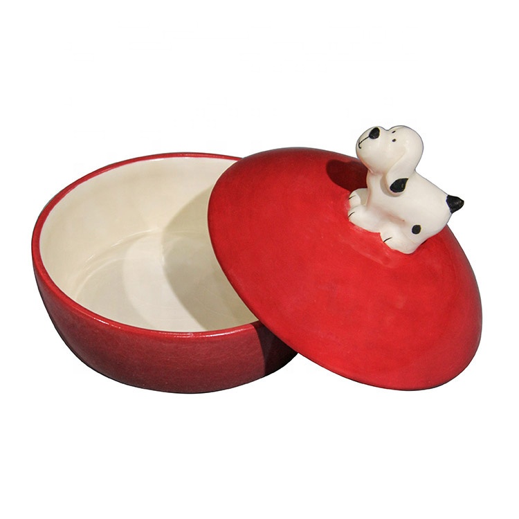 High Ceramic Pet Food Container Dog Or Cat Pet Bowl Small Cat Food Pet Bowl
