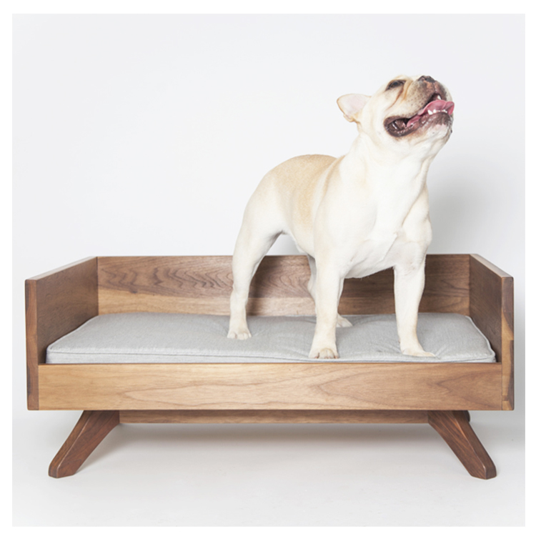 Indoor Pet Furniture Animal Products Wooden Dog Sleeping Bed