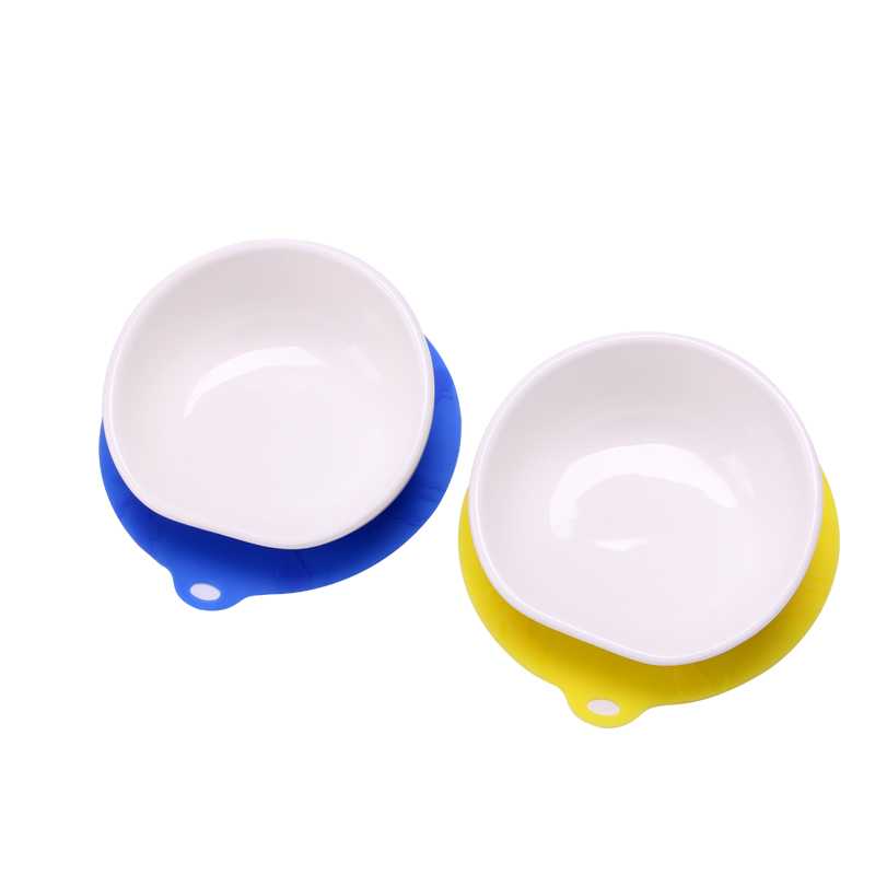 Manufacturer Cute Ceramic Pet Cat Bowl With Silicone Pad