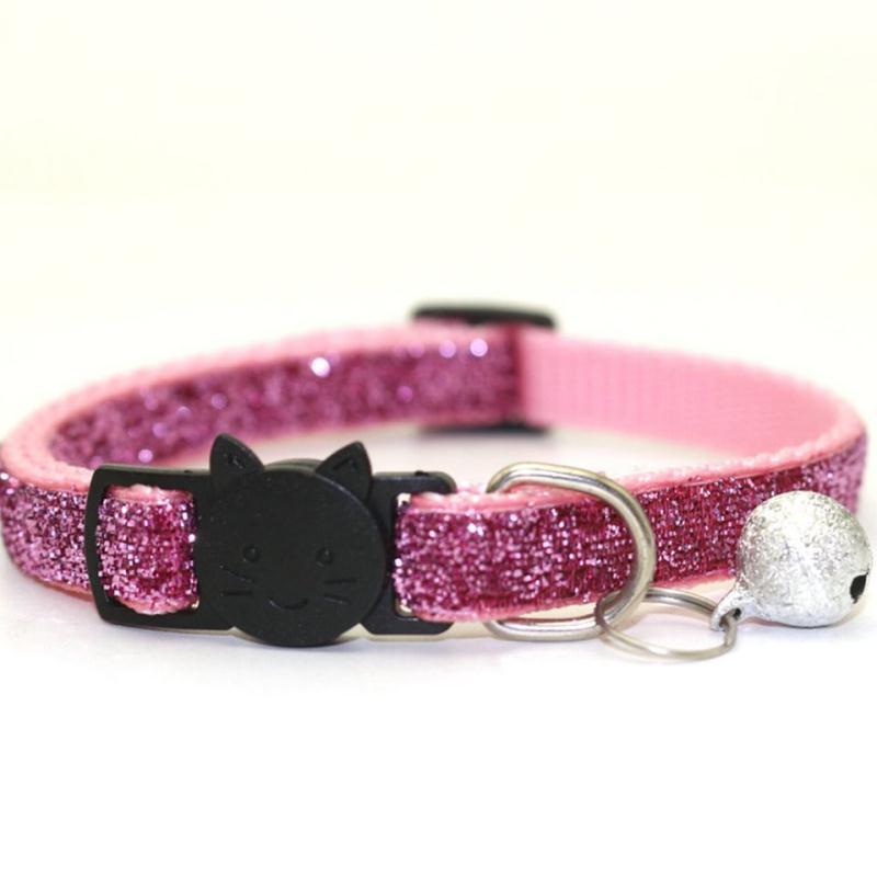 Adjustable Inflatable With Bell Decoration Nylon Pet Cat Dog Collar