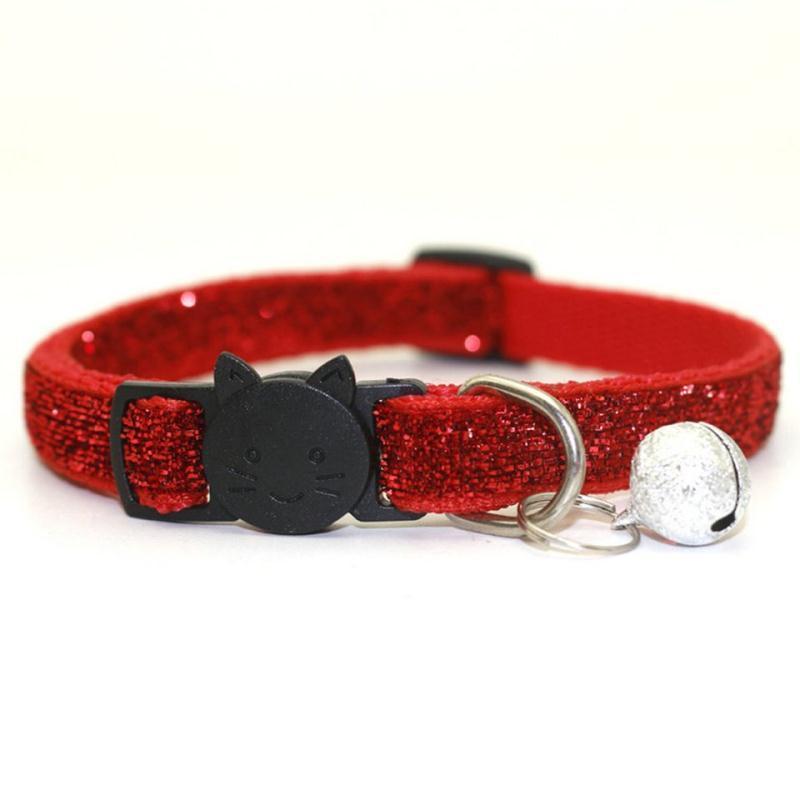 Adjustable Inflatable With Bell Decoration Nylon Pet Cat Dog Collar