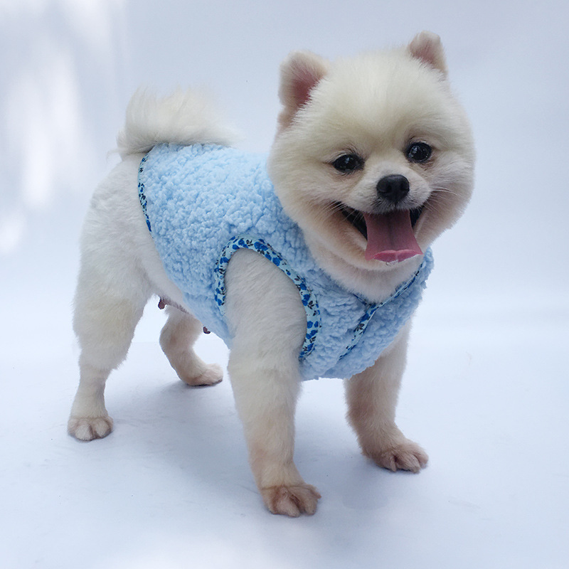 Pet Clothes Autumn/winter Double Side Vest Comfortable Warm Thick Reversible Pets Cat Puppy Clothes Dog Costume