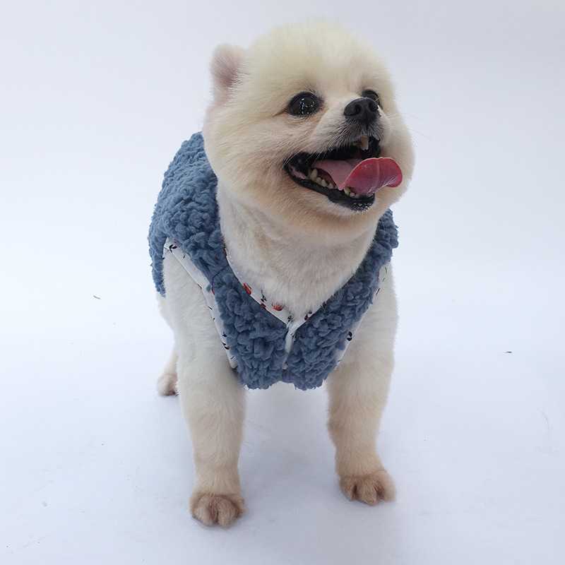 Pet Clothes Autumn/winter Double Side Vest Comfortable Warm Thick Reversible Pets Cat Puppy Clothes Dog Costume