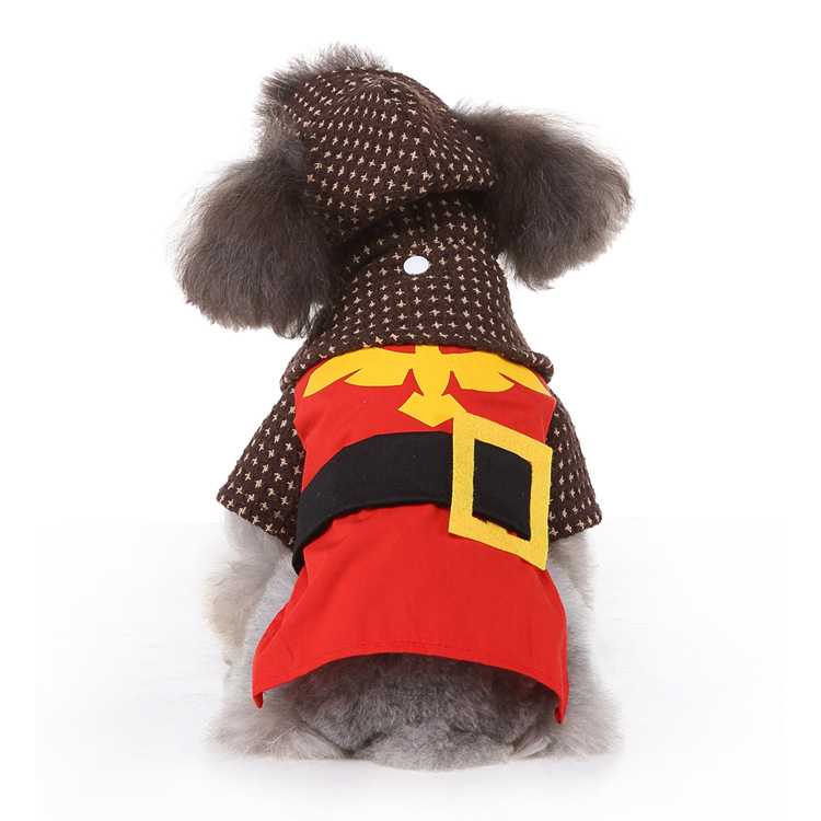 Soldier Cosplay Red Festival Comfortable Dog Shirt Sublimation Pet Clothes