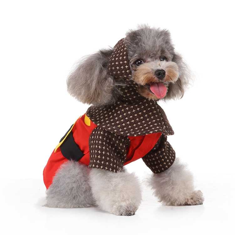 Soldier Cosplay Red Festival Comfortable Dog Shirt Sublimation Pet Clothes