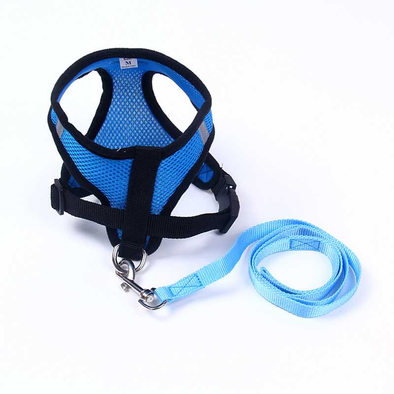 Breathable Mesh Small Dog Pet Harness Leash Set Puppy Cat Vest Collar