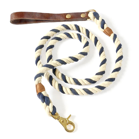 Cotton Ombre Pet Leash With Leather Handle Manufacturer