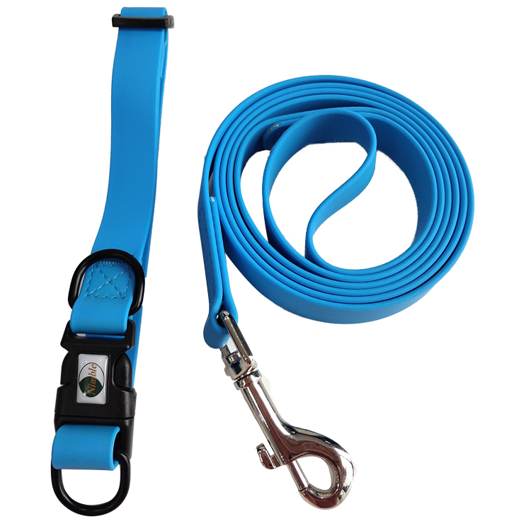 Custom Print Logo Adjustable Pet Collar Poly PVC Dog Leash