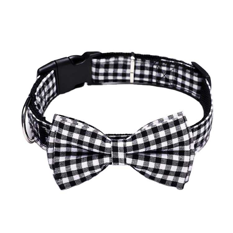 Manufacturer Supplier Pet Dog Collar With Bow Tie