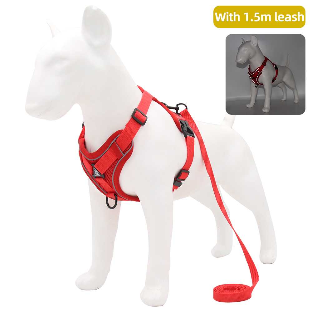 Custom Mesh Nylon Solid Pet Reflective Dog Harness