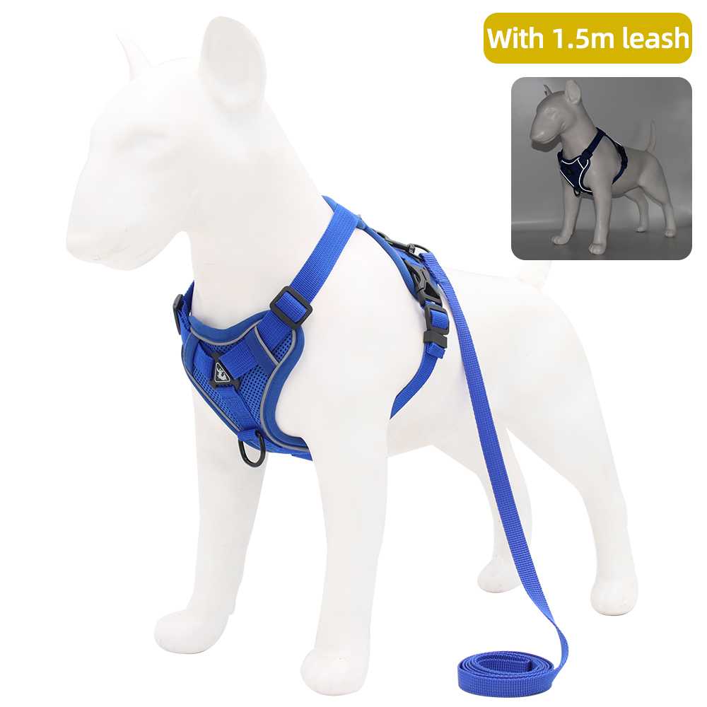 Custom Mesh Nylon Solid Pet Reflective Dog Harness